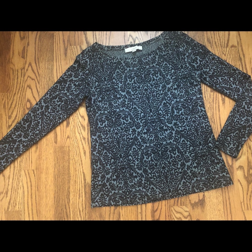 Velvet textured top
